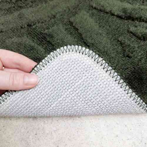 Килимок для ванних кімнат поліпропіленовий TM DarianA Econom u-cut 50*40 зелений орнамент Житомир