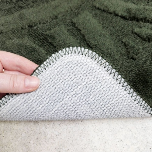 Килимок для ванних кімнат поліпропіленовий TM DarianA Econom u-cut 50*40 зелений орнамент Житомир - фото 3