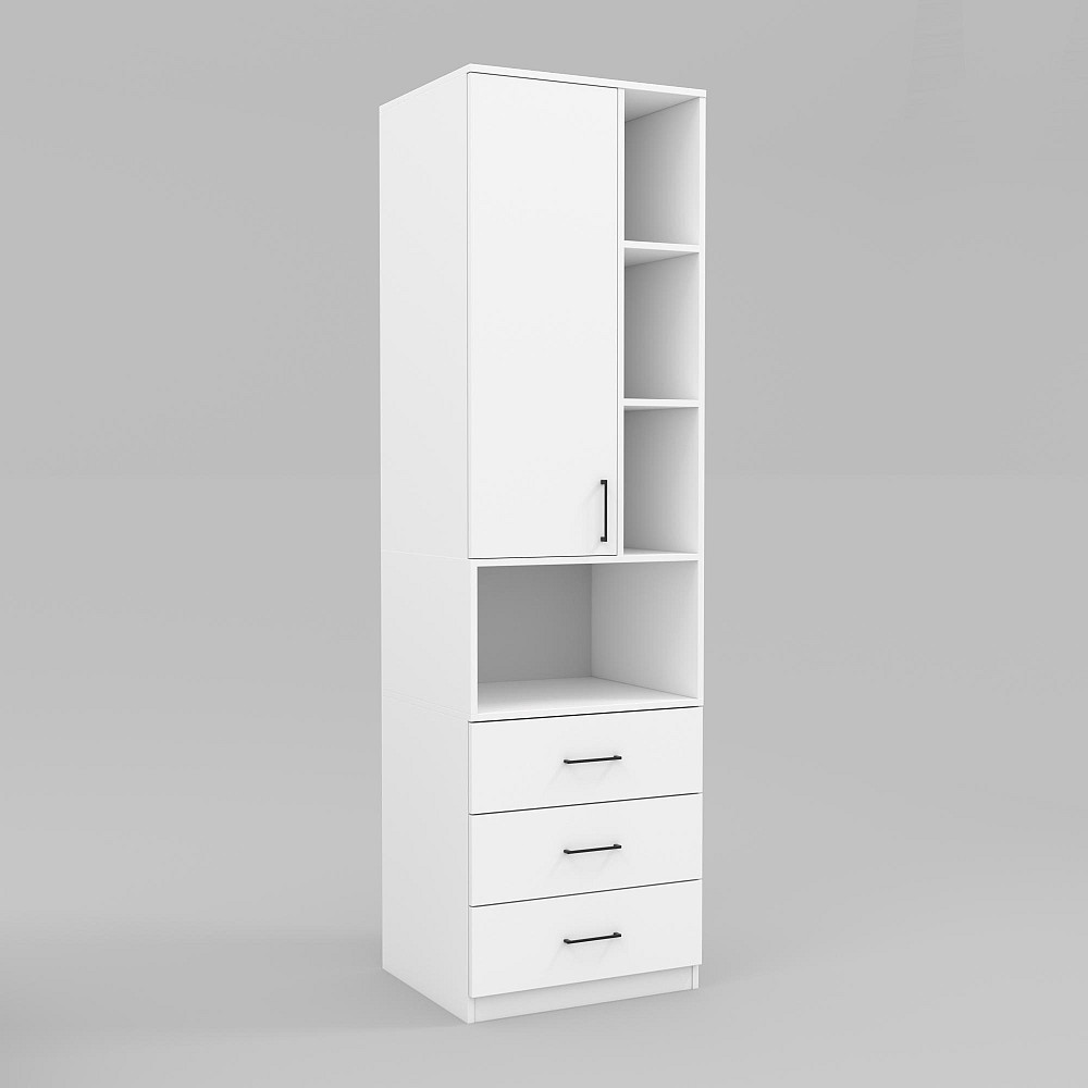 Шафа для одягу Tetris Т-4, Білий, 600/520/2100 Львів - фото 1