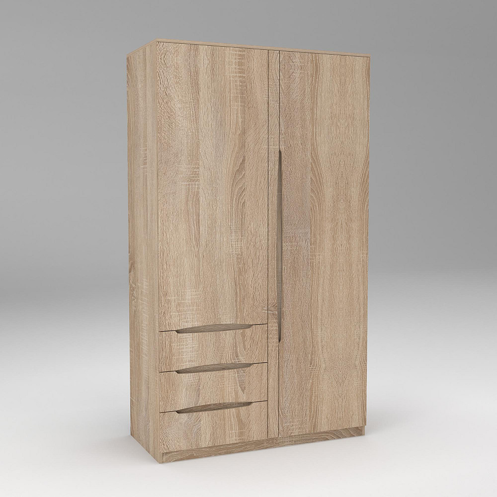 Шкаф Дельта 1, Дуб Сонома, 1200х550х2100 Львов - изображение 3