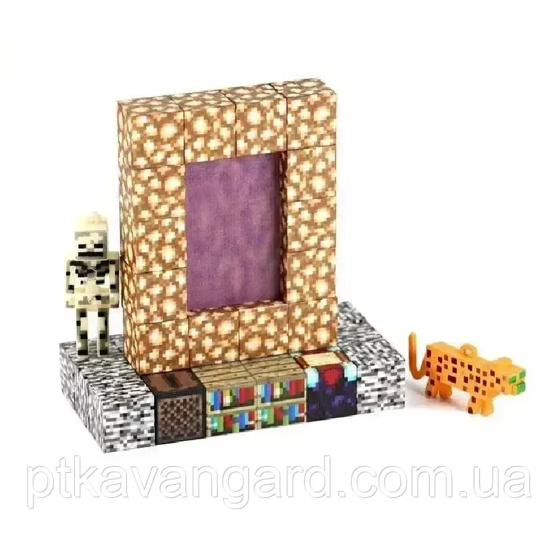 Конструктор магнітний майнкрафт 33 кубики магнітні блоки портал Dream World LZCK 046 Хмельницький - фото 7