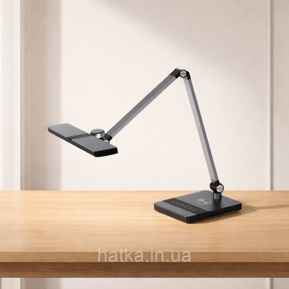 Лампа настільна світлодіодна гнучка Sirius BL-1105-C чорна Київ - фото 12