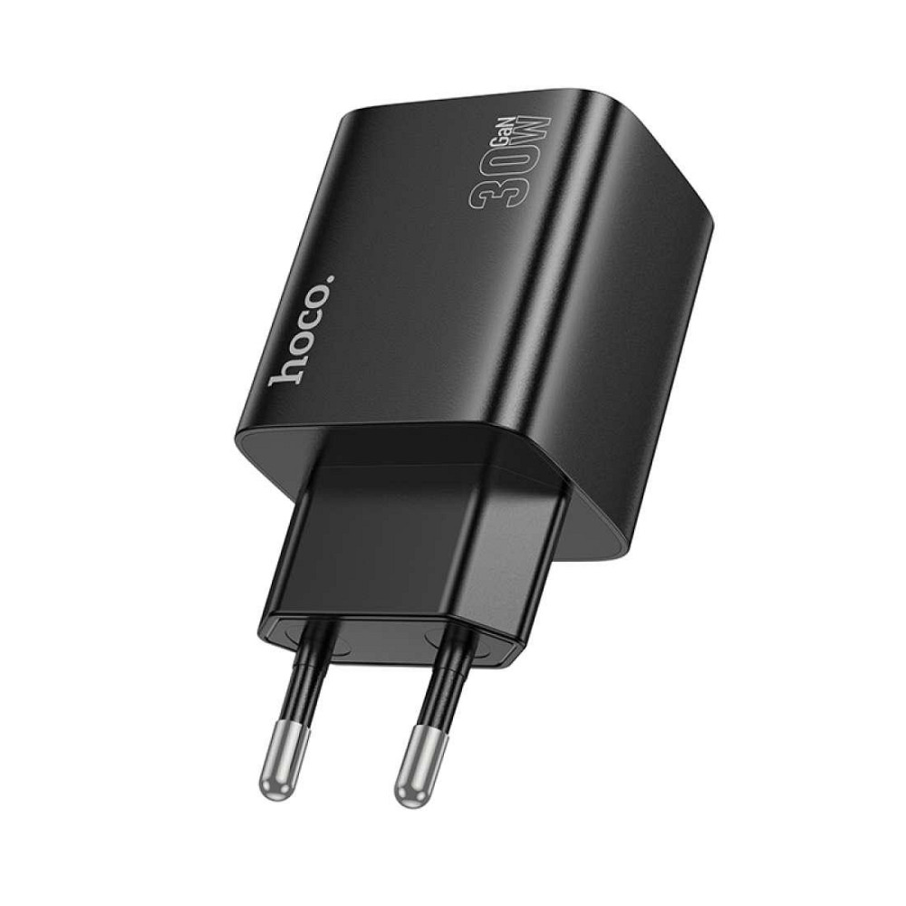 Сетевое зарядное устройство HOCO N56 Fundador four-port PD30W(2C2A) charger(EU) Black Одесса - изображение 3