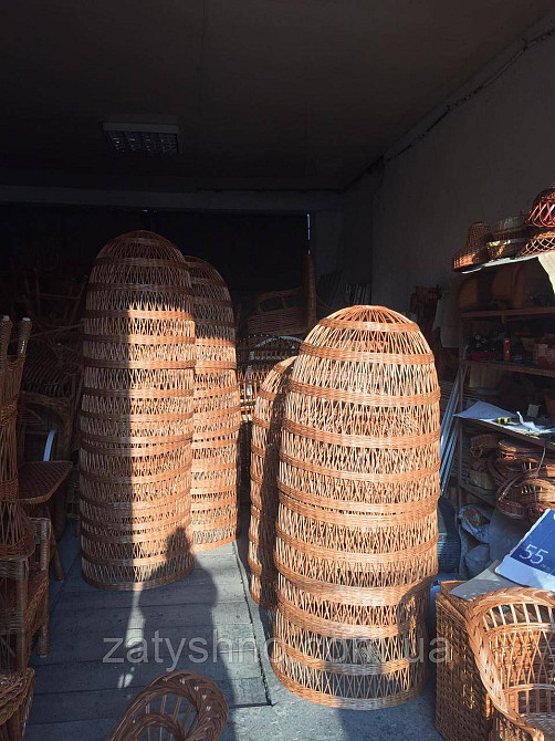 Люстры плетеные из лозы большого диаметра Киев - изображение 2