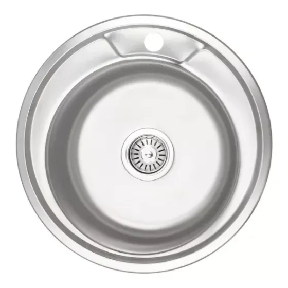 Кухонна мийка з нержавіючої сталі WEZER 490(06) Decor 490x180 мм (0.6 мм) Київ