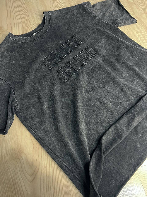 Костюм жіночий YUJIE YISHANG 7401 футболка з брюками тай-дай вишивка чорний, чорний, L Київ - фото 20