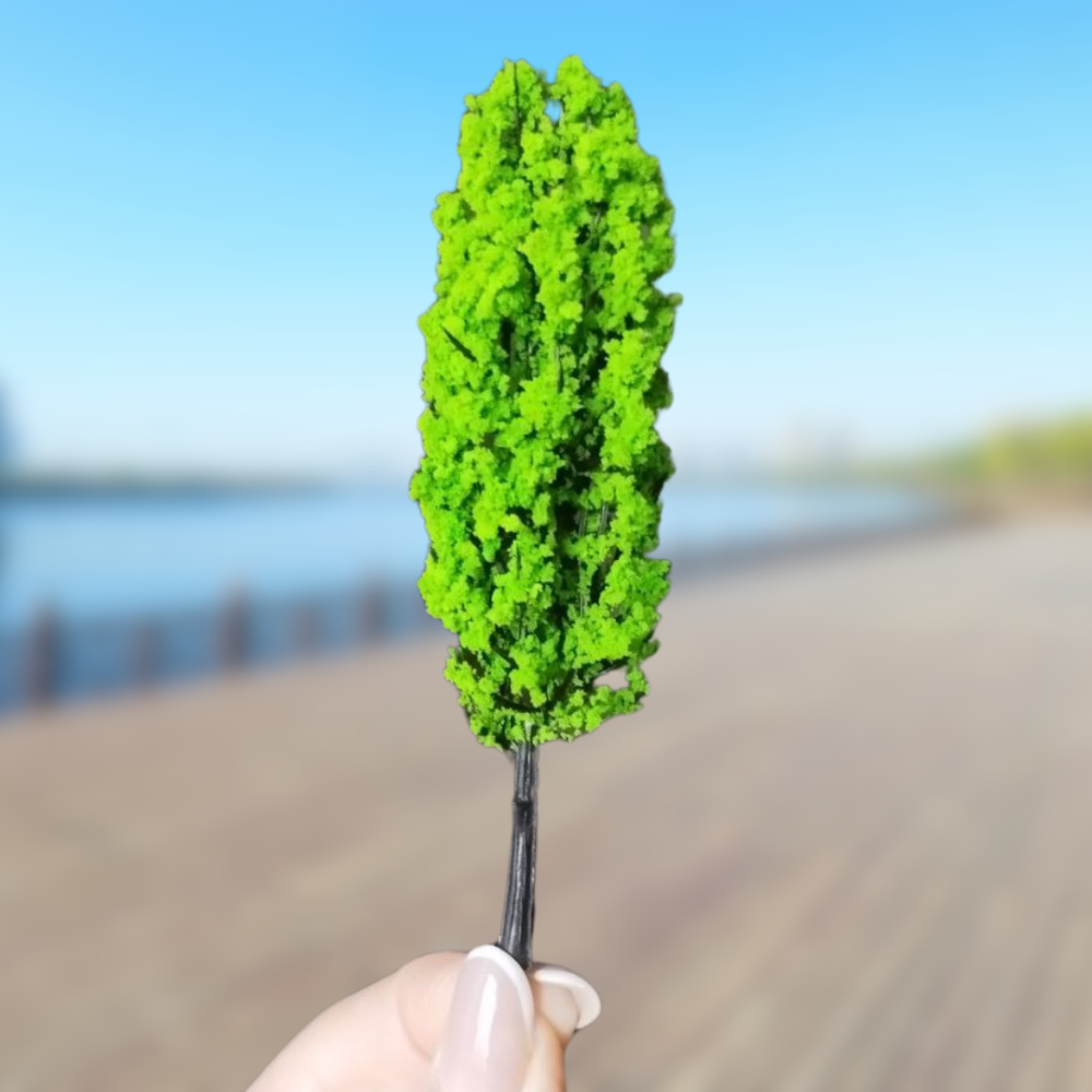 Зеленые деревья 11-12,5 см см для макетов, миниатюры, песочного стола, мини-сада, диорам, моделирования Граб 12 см Одесса - изображение 1