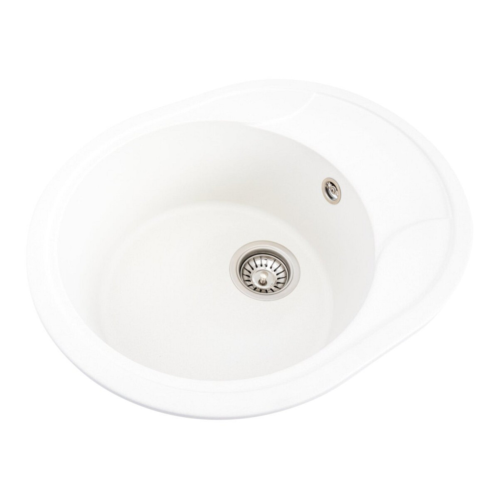 VALESO Гранітна мийка для кухні VALESO ONYX 5847 матова Білосніжна Київ - фото 6