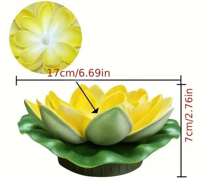 Плаваючий світильник у формі квітки з сонячною батареєю. Київ - фото 3