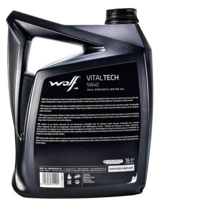 Моторна олива Wolf Vitaltech 5W-40 5л (8311291) Вінниця - фото 2