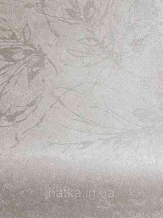 Шпалери метрові вінілові на флізеліні A.S.Creation Sylvana 1.06x10 листя штукатурка бежеве срібло 79125-5 Київ