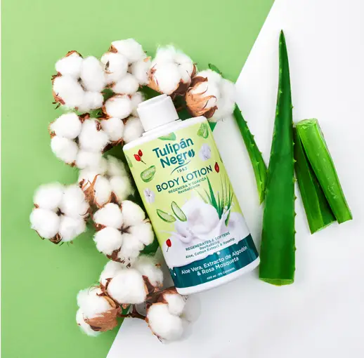Лосьон для тела Алоэ вера, хлопок, шиповник Tulipan Negro 400 мл Киев