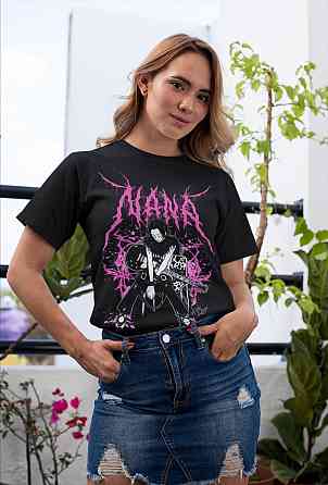 Футболка з аніме принтом Нана Осакі Блакк Стонес оверсайз (S/M/L) Чорний AnimeJ0256 Дніпро