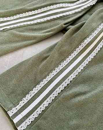 Жіночий стильний прогулянковий велюровий костюм-двійка Оливка, 48/50 Одеса