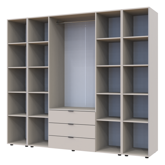 Комплект шкафов для одежды Doros Гелар (3 шт.) 231,4х49,5х203,4 см Кашемир (DRS-011247) Львов