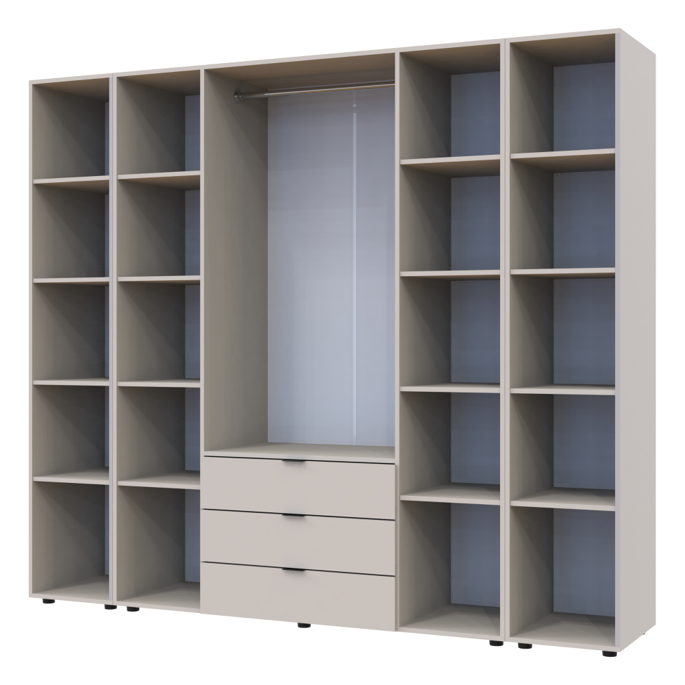 Комплект шкафов для одежды Doros Гелар (3 шт.) 231,4х49,5х203,4 см Кашемир (DRS-011247) Львов - изображение 6