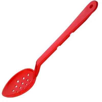 Ложка кухарська Bora Plastik для роздачі перфорована 33 см Червона (BO718RD) Вінниця