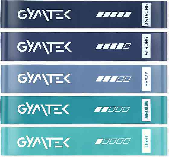 Набор резинок для фитнеса Gymtek 0,5-30кг синий Киев