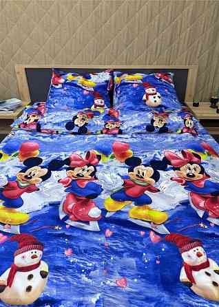 Комплект детского постельного белья Фланель, Koloco Полуторный 150х210 с разноцветным принтом (88-067) Киев