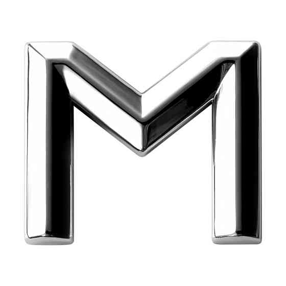 Наклейка 3 см (грань) Літера M Київ