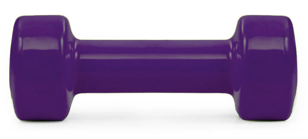 Гантель вінілова для фітнесу, аеробіки, силових тренувань вінілова Power 4125 Achilles 2.5 кг. пара 2 шт Київ - фото 3