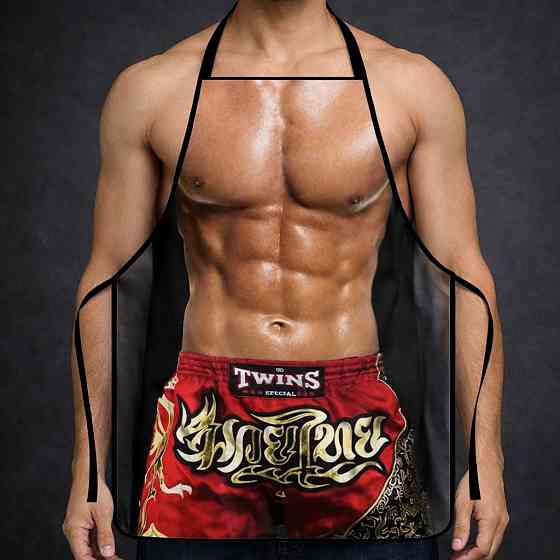 Фартух з приколом Чоловік боксер 75 на 60 см різнобарвний Київ