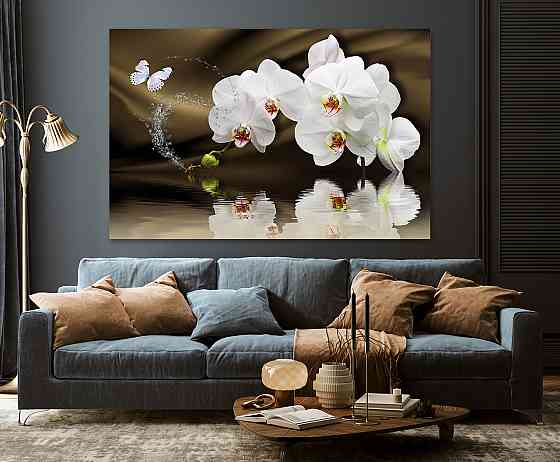 Картина полотно у вітальню / спальню  Орхідея   MLP_332 ( 60х30см ) 40x80 см Київ