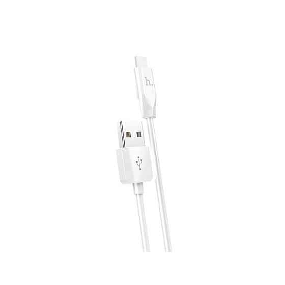 Кабель HOCO X1 USB to Type-C 3A, 1m, PVC, PVC connectors, White Київ