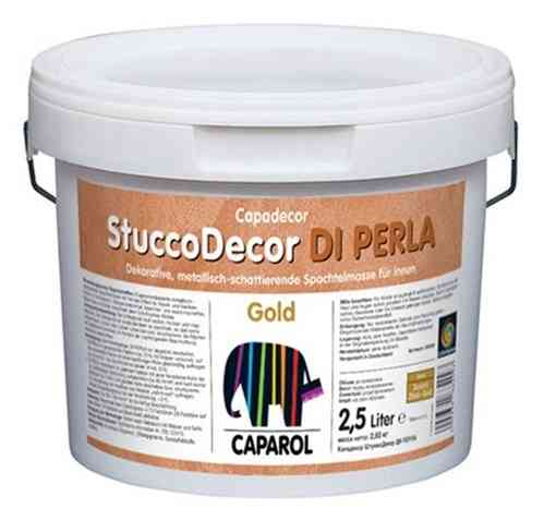 Декоративна шпаклювальна маса Capadecor Stucco Di Perla Gold (золот.) 2,5 л Киев