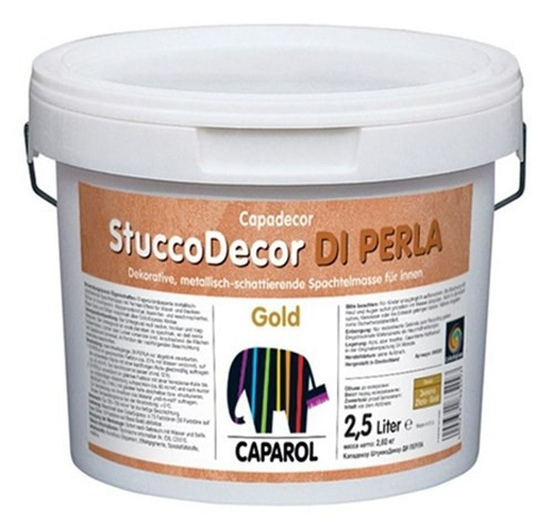 Декоративна шпаклювальна маса Capadecor Stucco Di Perla Gold (золот.) 2,5 л Київ - фото 1