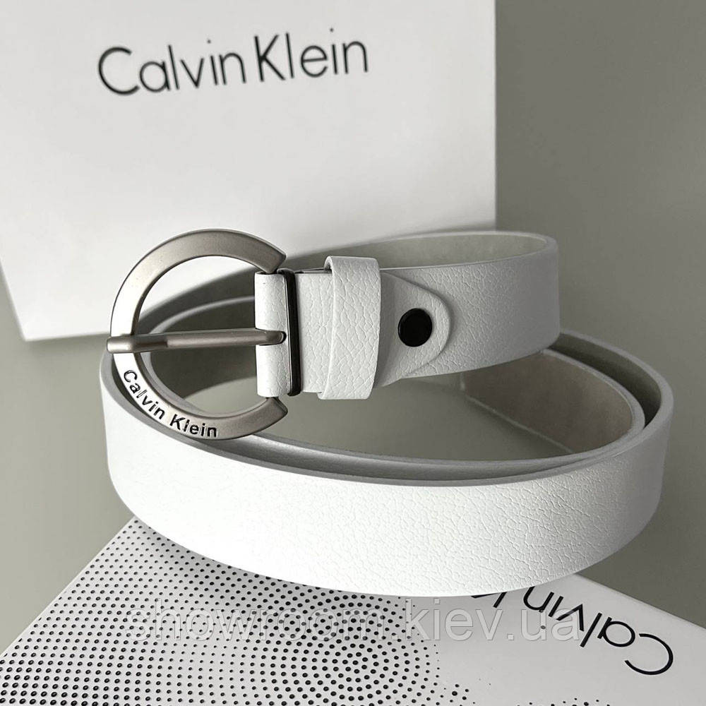 Женский брендовый кожаный ремень (495) белый Киев - изображение 5
