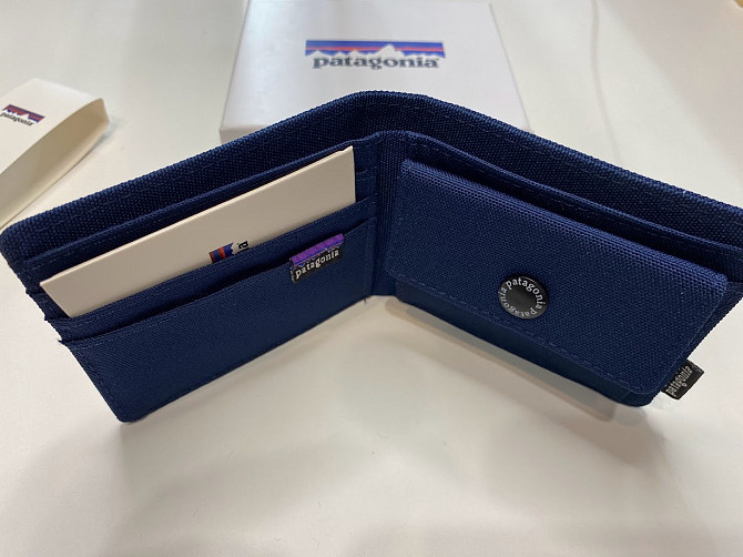Кошелек Patagonia 11x9 серый (в коробке) черный (без коробки) Синий Запорожье - изображение 2