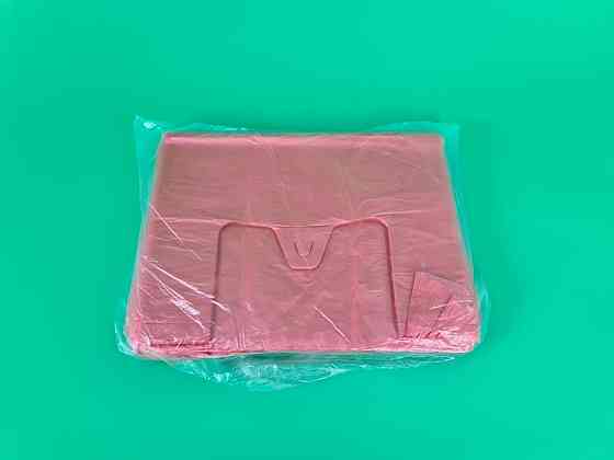 Майка п\э №27*47 Красная 12 мкр (200шт) (1 пачка) Харьков