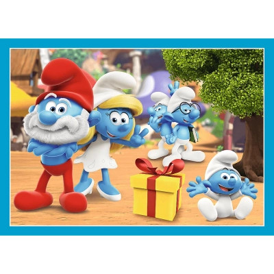 Пазл Trefl The Smurfs Деревня Смурфов 4 in 1 (35, 48, 54, 70) элемента (5900511346565) Винница - изображение 3