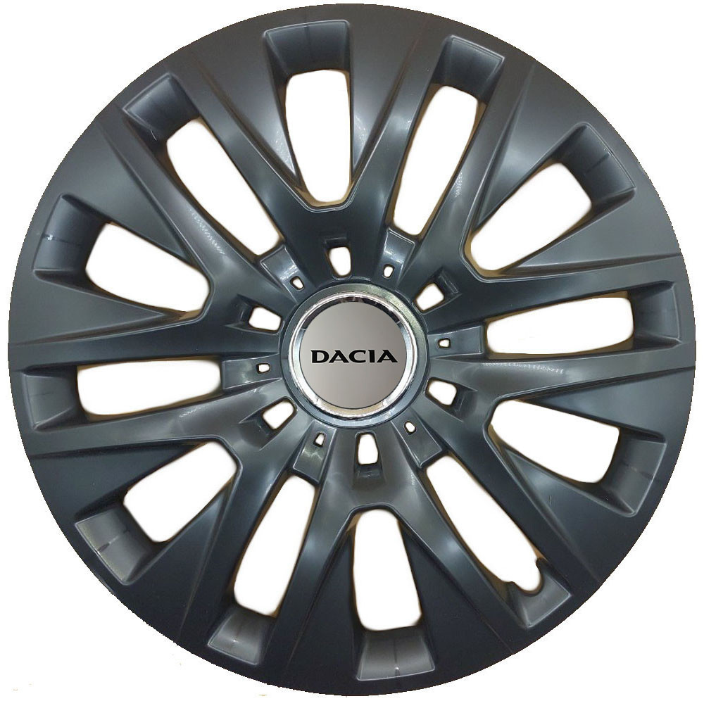 Автомобільні модельні ковпаки R16 SJS Dacia 429 4шт, чорні Київ - фото 1
