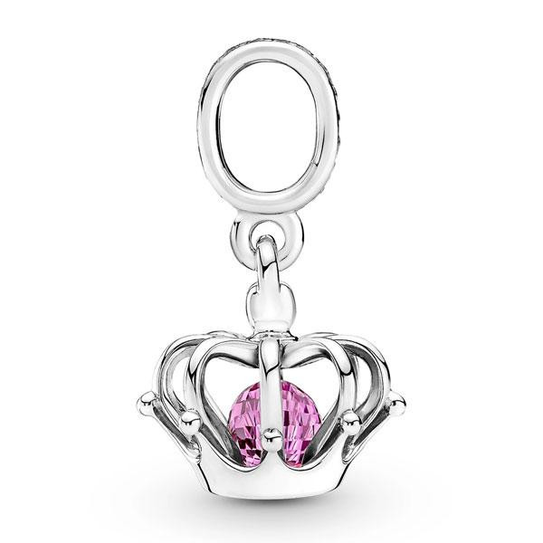 Срібна намистина для браслета Пандора "Королевська корона з рожевим каменем" 790231C01 MasterSem Київ - фото 3