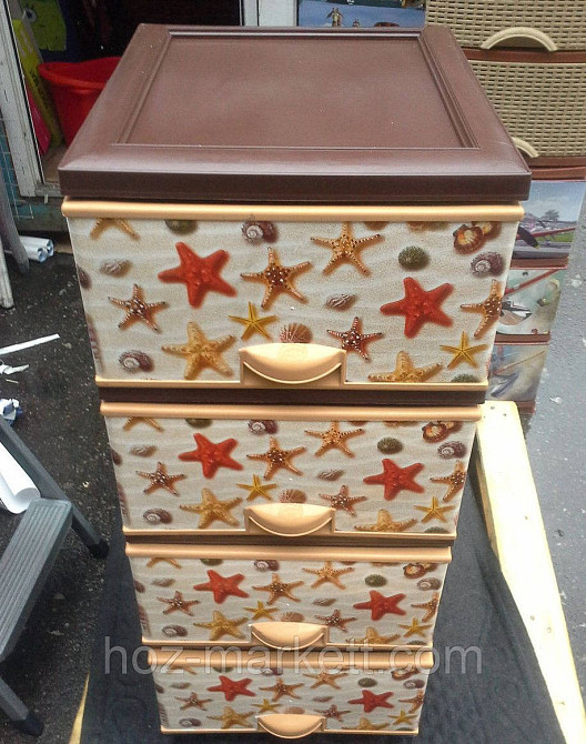 Комод пластиковий " Морські зірки" еліф Туреччина Харків - фото 2
