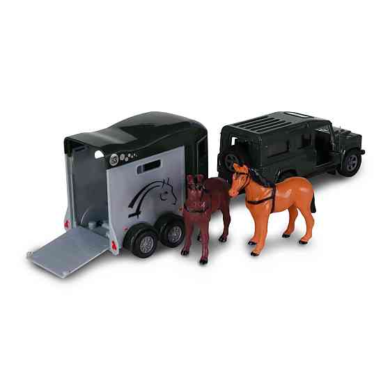 Ігровий набір - Land Rover (з причіпом і фігурками коней) Днепр