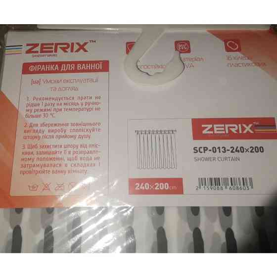 Шторка для ванної Zerix SCP-013-240x200 з PEVA    ( 18434 ) Харьков