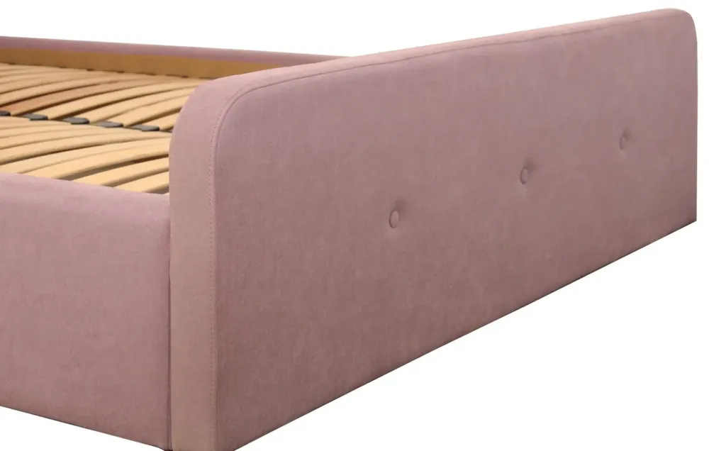 Кровать Двуспальная Michelle Comfort 160 х 200 см Fibril 24 С подъемным механизмом и нишей для белья Розовый Киев - изображение 6