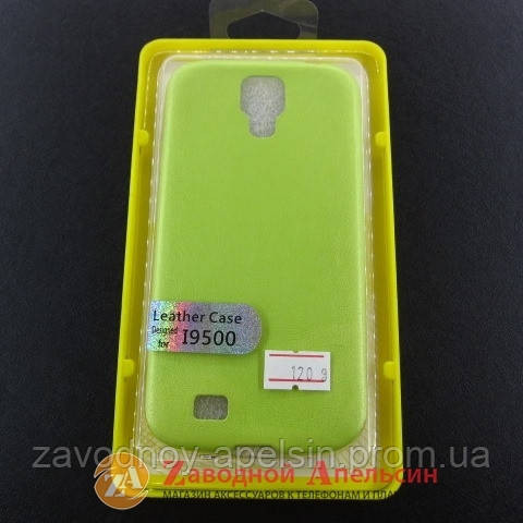 Samsung i9500 S4 защитный чехол кожа green Одесса - изображение 2