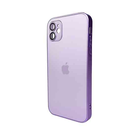 Чохол для смартфона AG Glass Matt Frame Color Logo for Apple iPhone 11 Light Purple Киев
