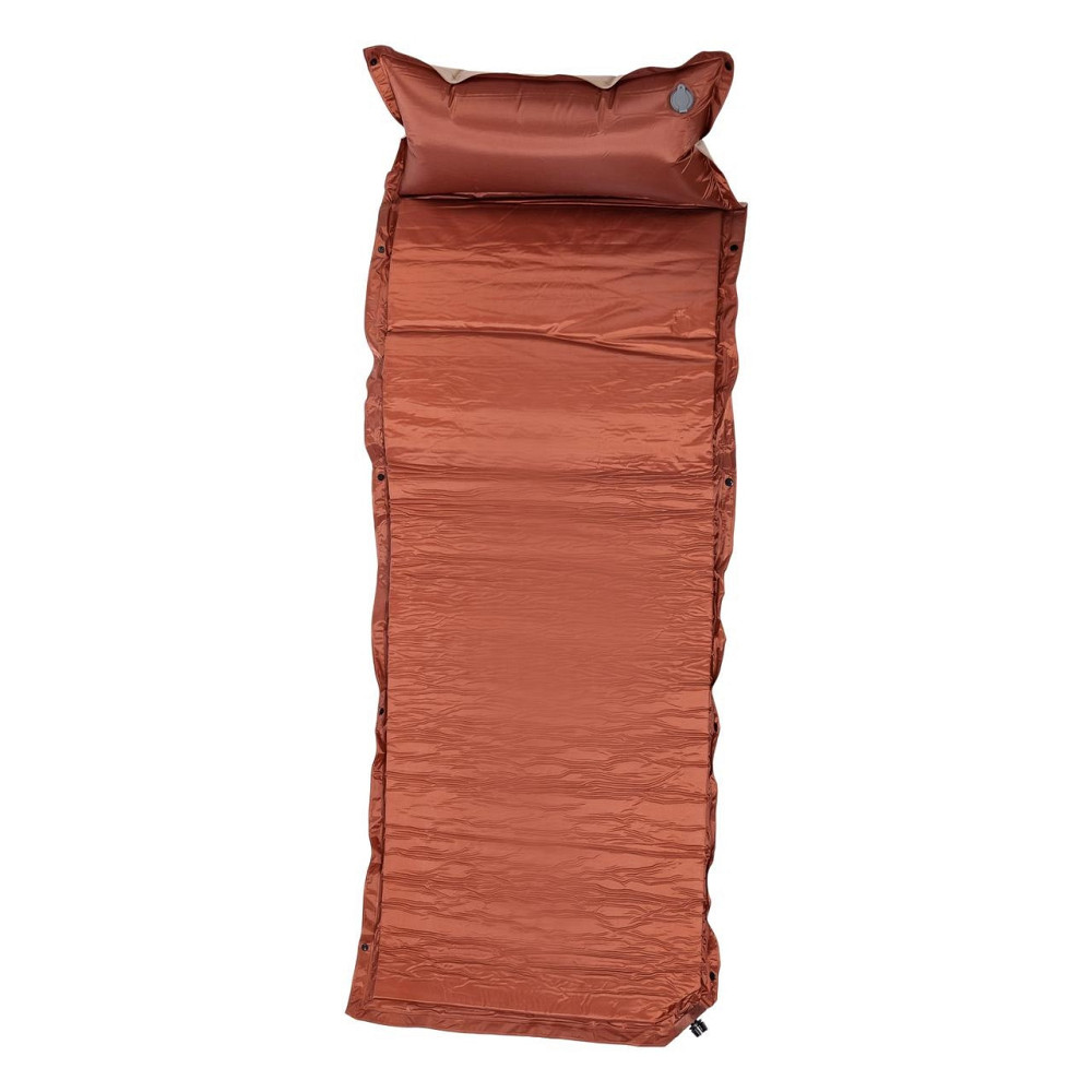 Туристичний матрас з надувним підголовником 175х65 см бежевий Київ - фото 8