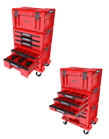 Набір ящиків для інструментів Qbrick System PRO Drawer Workshop Set 4 2.0 RED (5901238258360) Київ