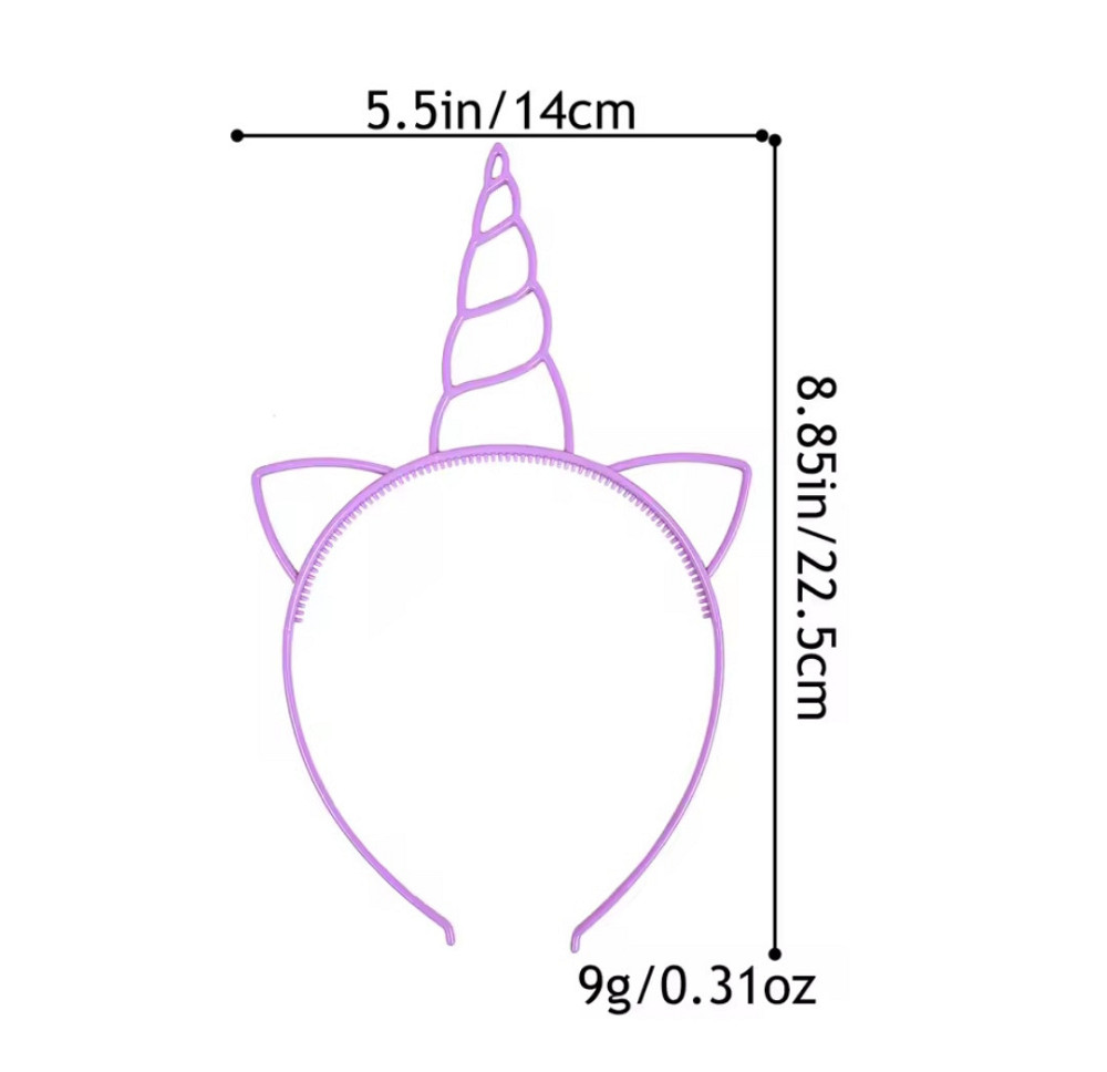 Детский обруч Единорог с ушками 22 на 14 см салатовый Киев - изображение 9