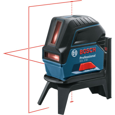 Лазерний нівелір Bosch Professional GCL2-50+RM1+BM3 до 20м, ±0.3мм/м, 4AAx1.5В, IP54, чохол, мішеннь, кейс (0.601.066.F02) Вінниця - фото 7