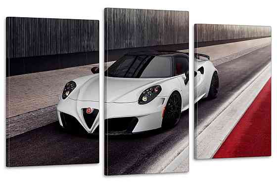 Модульная картина в гостиную / спальню  Біла Машина   Art-649_3 100x150 см Киев