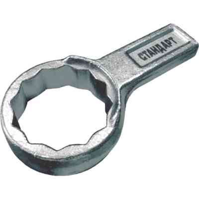 Ключ Стандарт накидной 46 мм односторонний коленчатый, 274мм (KGNO46ST) Винница