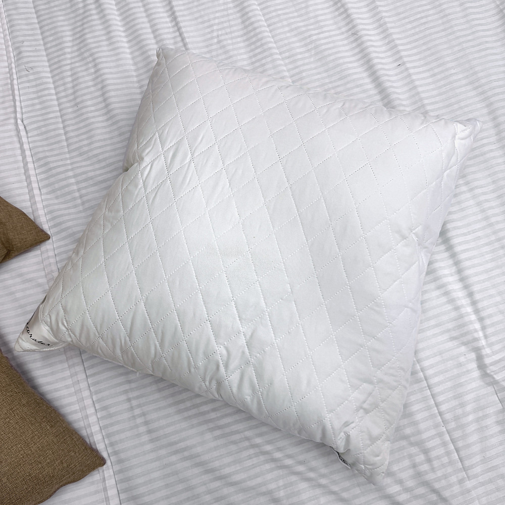 Подушка для сну гіпоалергенна Decorator Ultra Sonic 70x70х20 см, колір білий (84-147) Київ - фото 2