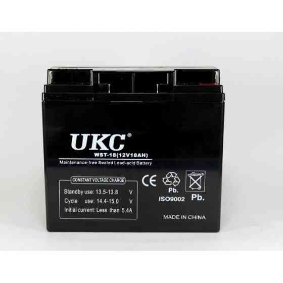 Акумулятор гелевий UKC 12V 18Ah (GEL) / Герметичний акумулятор 12 Вольт 18 Ампер для ДБЖ, UPS, сигналізації Одеса